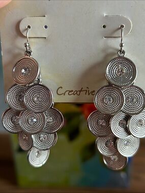 Erica Lyons 5 Tier Chandelier earrings